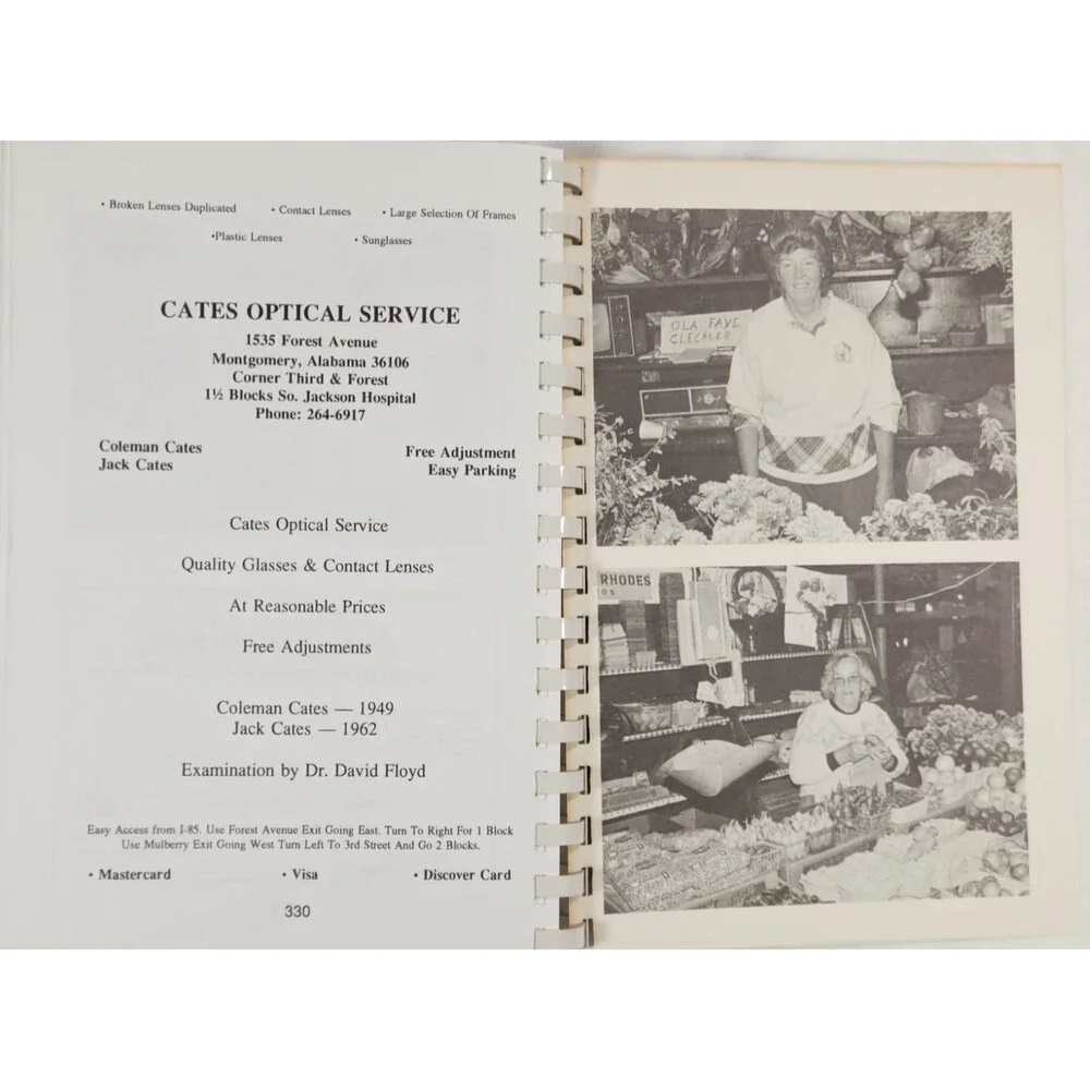 1993 Montgomery Curb Market Association Cookbook Recipes Alabama Southern Local